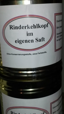 Fleischmahlzeit mit Kehlkopf - 800gr